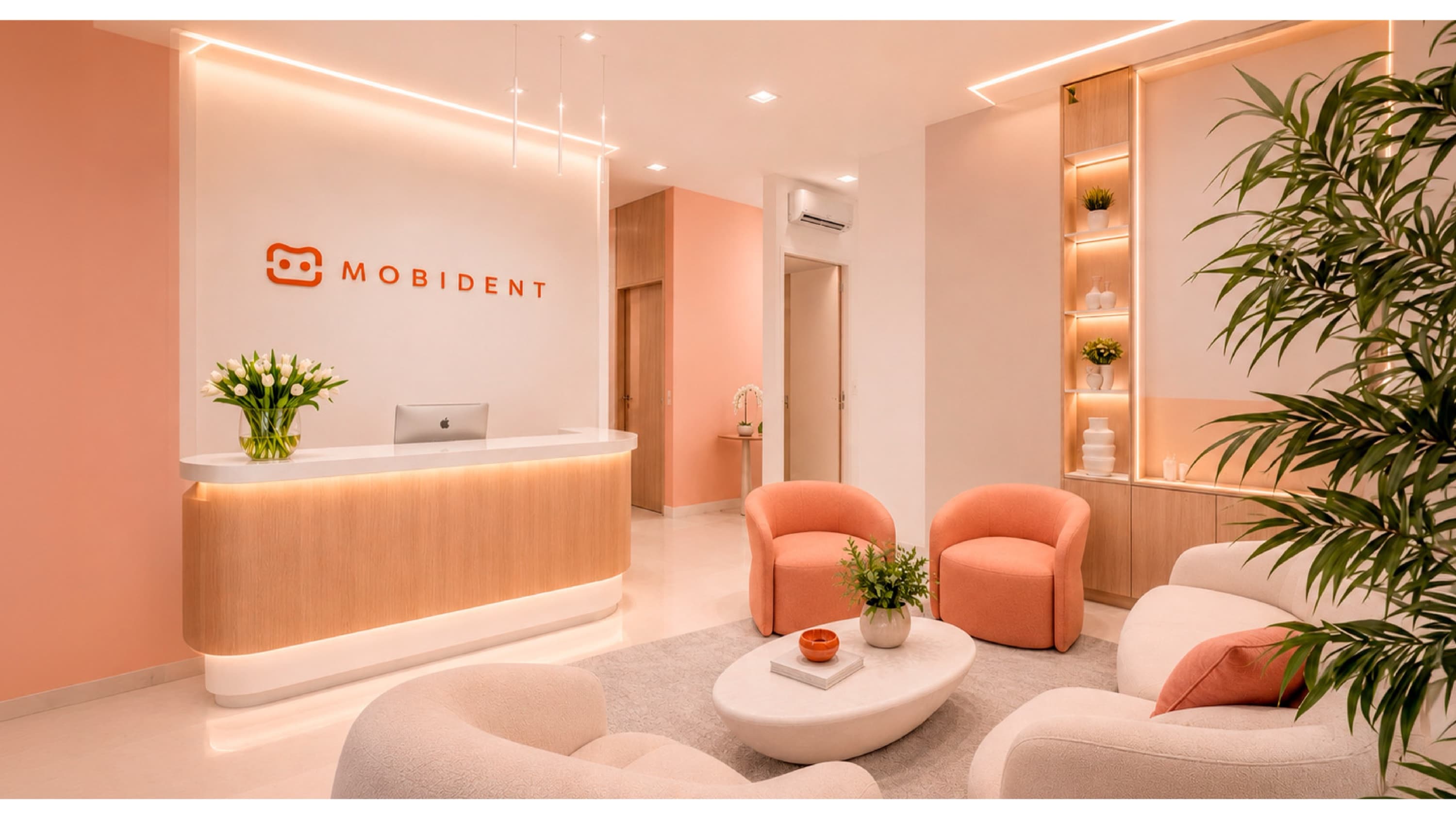 Recepção da clínica Mobident