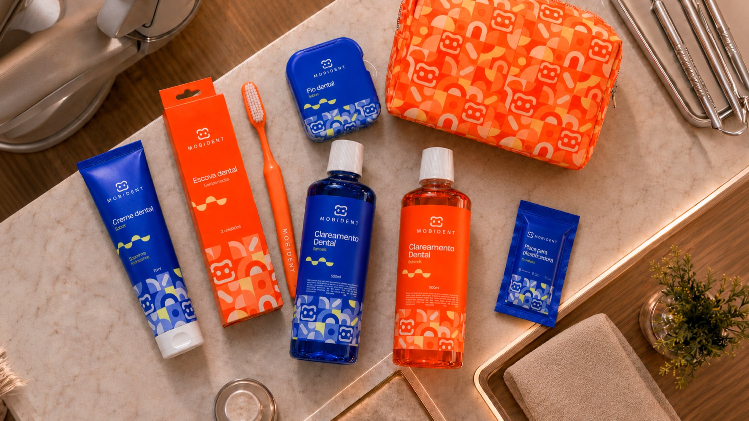 Linha de produtos de higiene bucal da Mobident